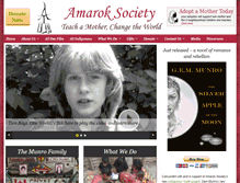 Tablet Screenshot of amaroksociety.org
